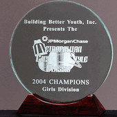 Circle Award on Wood (8 1/2"x3/4")